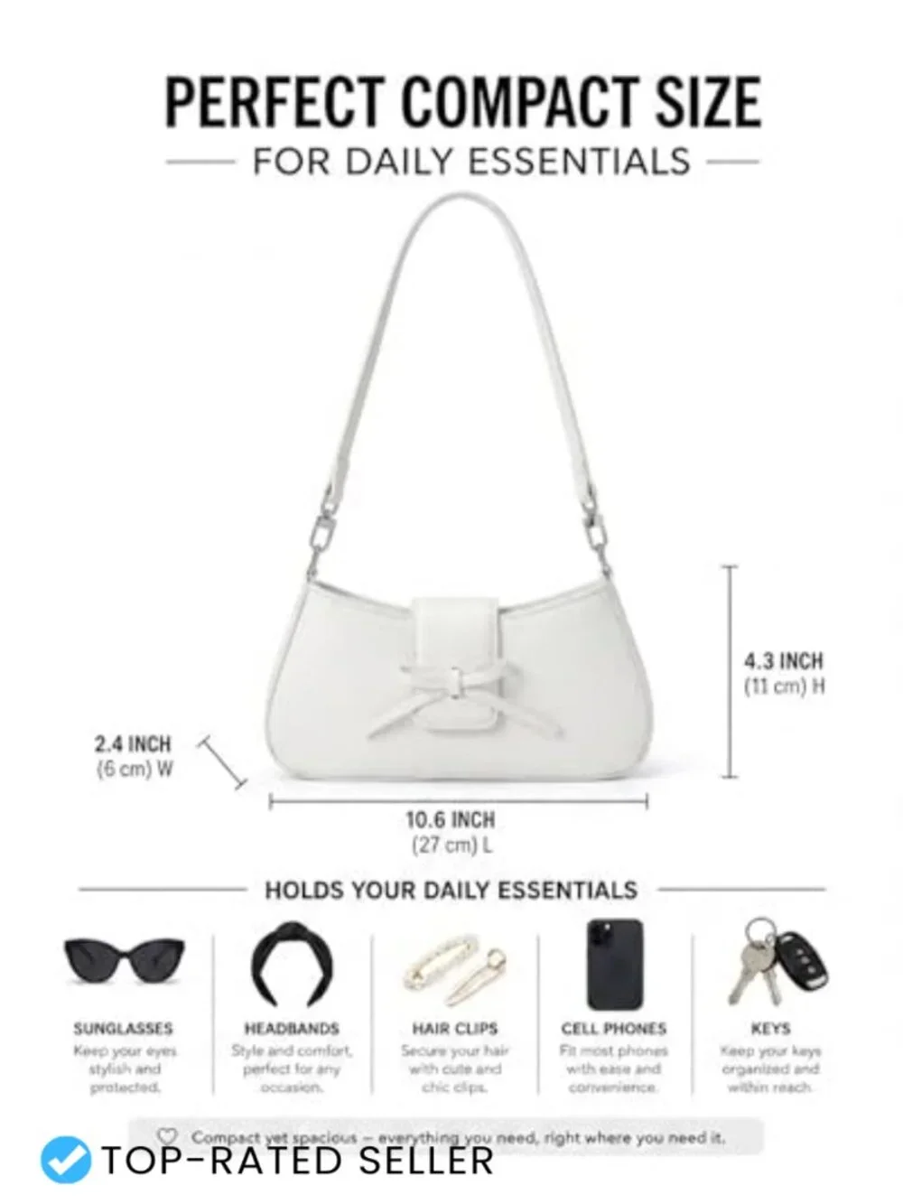 Y2K Bow Shoulder Bag Vegan Faux Leather Hobo Handbag Clutch Purse for Women